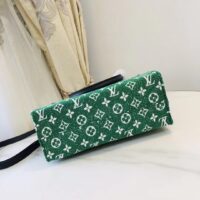 Louis Vuitton LV Women OnTheGo PM Tote Bag Green Monogram Jacquard Velvet (3)