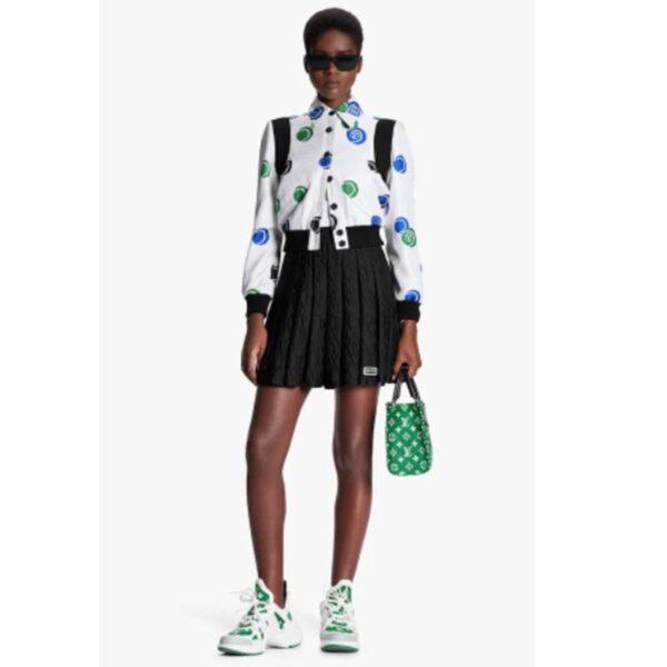 Louis Vuitton LV Women OnTheGo PM Tote Bag Green Monogram Jacquard Velvet (8)