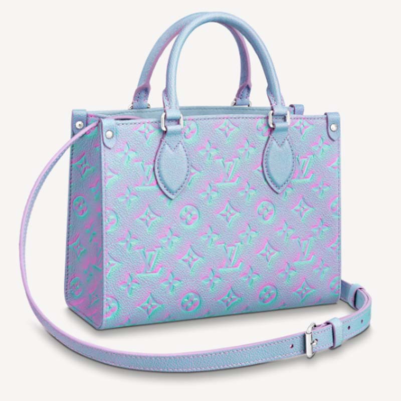 Cloth tote Louis Vuitton Purple in Cloth - 25251169