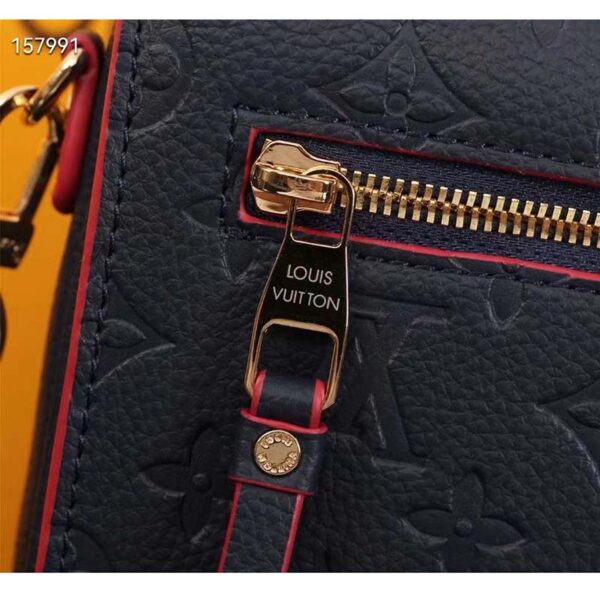 Louis Vuitton LV Women Pochette Métis Bag Navy Red Monogram Grained Cowhide Leather (3)