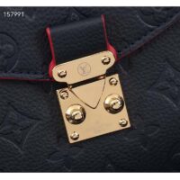 Louis Vuitton LV Women Pochette Métis Bag Navy Red Monogram Grained Cowhide Leather (1)