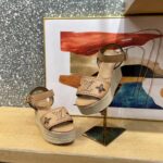 Louis Vuitton LV Women Starboard Wedge Sandal Perforated Calf Leather Rope Rubber - Image 4