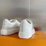 Louis Vuitton LV Women Time Out Sneaker Silver Calf Leather Strass - immagine 9