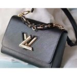 Louis Vuitton LV Women Twist MM Handbag Black Epi Grained Cowhide Leather - Image 4