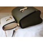 Louis Vuitton LV Women Twist MM Handbag Green White Epi Grained Cowhide Leather - Image 9