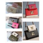 Louis Vuitton LV Women Twist MM Handbag Green White Epi Grained Cowhide Leather - Image 11