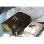 Louis Vuitton LV Women Twist MM Handbag Green White Epi Grained Cowhide Leather - Image 5