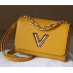 Louis Vuitton LV Women Twist MM Handbag Sunflower Yellow Epi Grained Cowhide Leather - Image 8