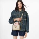 Louis Vuitton LV Women Twist PM Handbag Taupe Brown Pink Epi Grained Cowhide - Image 12