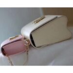 Louis Vuitton LV Women Twist PM Handbag Taupe Brown Pink Epi Grained Cowhide - Image 9
