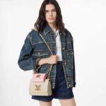 Louis Vuitton LV Women Twist PM Handbag Taupe Brown Pink Epi Grained Cowhide - Image 11