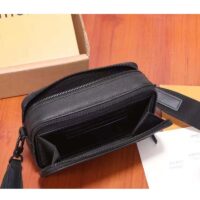 Louis Vuitton Unisex LV Alpha Wearable Wallet Black Grained Calf Leather (14)