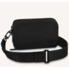 Louis Vuitton Unisex LV Alpha Wearable Wallet Black Grained Calf Leather