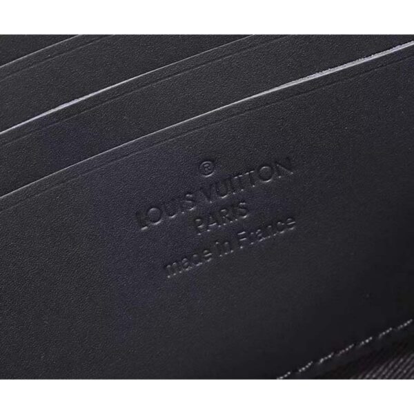 Louis Vuitton Unisex LV Alpha Wearable Wallet Black Grained Calf Leather (5)