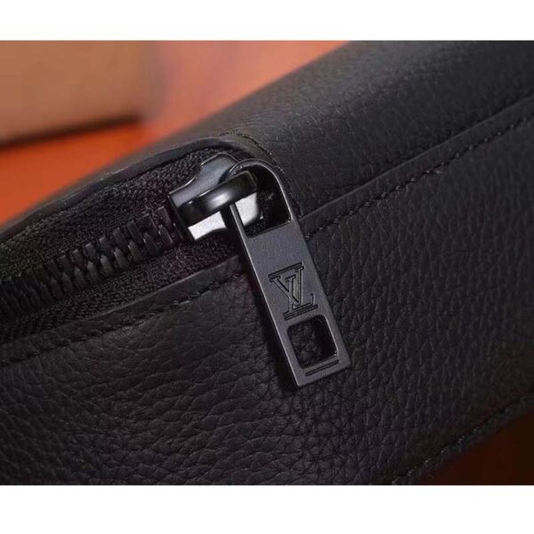 Louis Vuitton Unisex LV Alpha Wearable Wallet Black Grained Calf Leather (8)