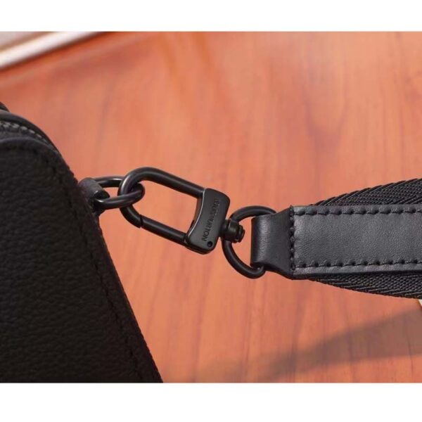 Louis Vuitton Unisex LV Alpha Wearable Wallet Black Grained Calf Leather (9)