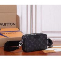 Louis Vuitton Unisex LV Alpha Wearable Wallet Grey Monogram Eclipse Coated Canvas (5)