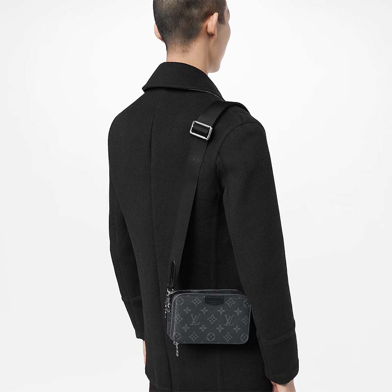 Louis Vuitton, Bags, Louis Vuitton Alpha Wearable Wallet Monogram Eclipse  Canvas Black