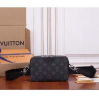 Louis Vuitton Unisex LV Alpha Wearable Wallet Monogram Eclipse Coated Canvas Textile (9)