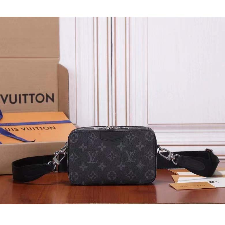 Louis Vuitton Alpha Wearable Wallet Monogram Eclipse Canvas Black 1389561