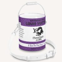 Louis Vuitton Unisex LV Paint Can Purple Coated Canvas Cowhide Leather (10)