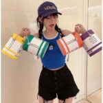 Louis Vuitton Unisex LV Paint Can Red Coated Canvas Cowhide Leather - Imagen 13