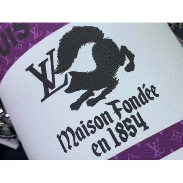 Louis Vuitton Unisex LV Paint Can Purple Coated Canvas Cowhide Leather (6)