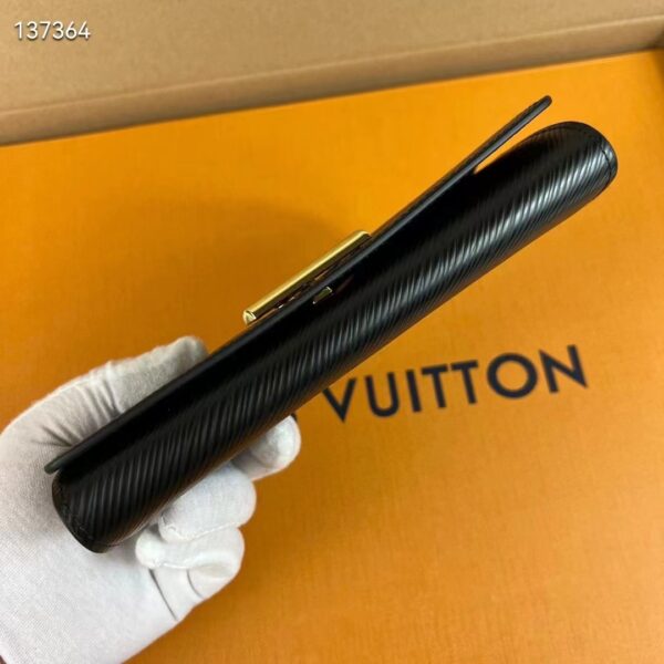 Louis Vuitton Unisex Twist Wallet Black Gold Epi Grained Cowhide Leather (1)