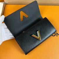 Louis Vuitton Unisex Twist Wallet Black Gold Epi Grained Cowhide Leather (9)