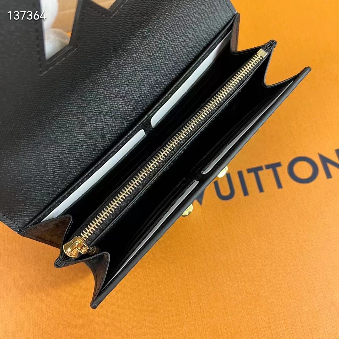 Louis Vuitton Cléa Wallet Black in Cowhide Leather with Gold-tone - US