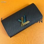 Louis Vuitton Unisex Twist Wallet Black Gold Epi Grained Cowhide Leather - immagine 3