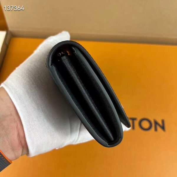 Louis Vuitton Unisex Twist Wallet Black Gold Epi Grained Cowhide Leather (8)