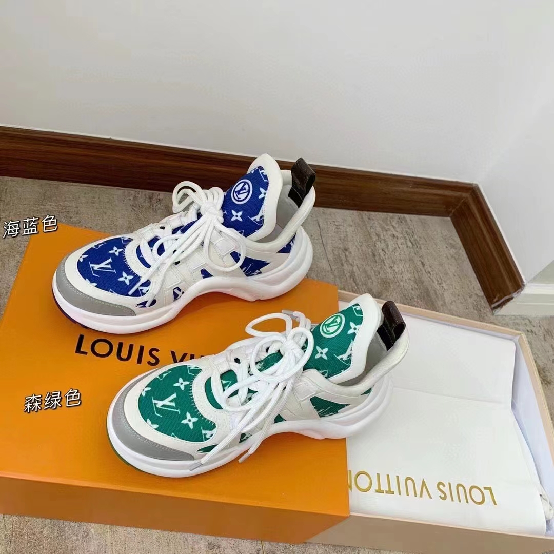 Archlight cloth trainers Louis Vuitton Green size 38 EU in Cloth - 23269900