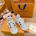 Louis Vuitton Women LV Archlight Sneaker Since 1854 Beige Jacquard Textile – Image 4