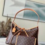 Louis Vuitton Women LV CarryAll MM Handbag Brown Monogram Coated Canvas - immagine 2