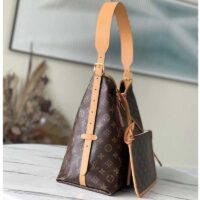 Louis Vuitton Women LV CarryAll MM Handbag Brown Monogram Coated Canvas (2)