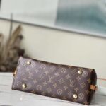 Louis Vuitton Women LV CarryAll PM Handbag Brown Monogram Coated Canvas – Image 5