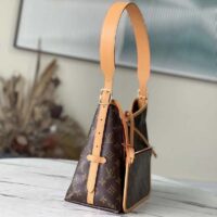 Louis Vuitton Women LV CarryAll PM Handbag Brown Monogram Coated Canvas (12)