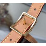 Louis Vuitton Women LV CarryAll PM Handbag Brown Monogram Coated Canvas – Image 9