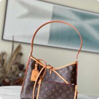 Louis Vuitton Women LV CarryAll PM Handbag Brown Monogram Coated Canvas (12)