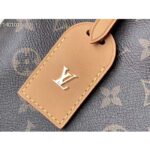 Louis Vuitton Women LV CarryAll PM Handbag Brown Monogram Coated Canvas – Image 8