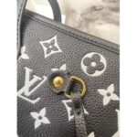 Louis Vuitton Women LV Neverfull MM Carryall Tote Bag Black Printed Embossed Grained Cowhide – Bild 8