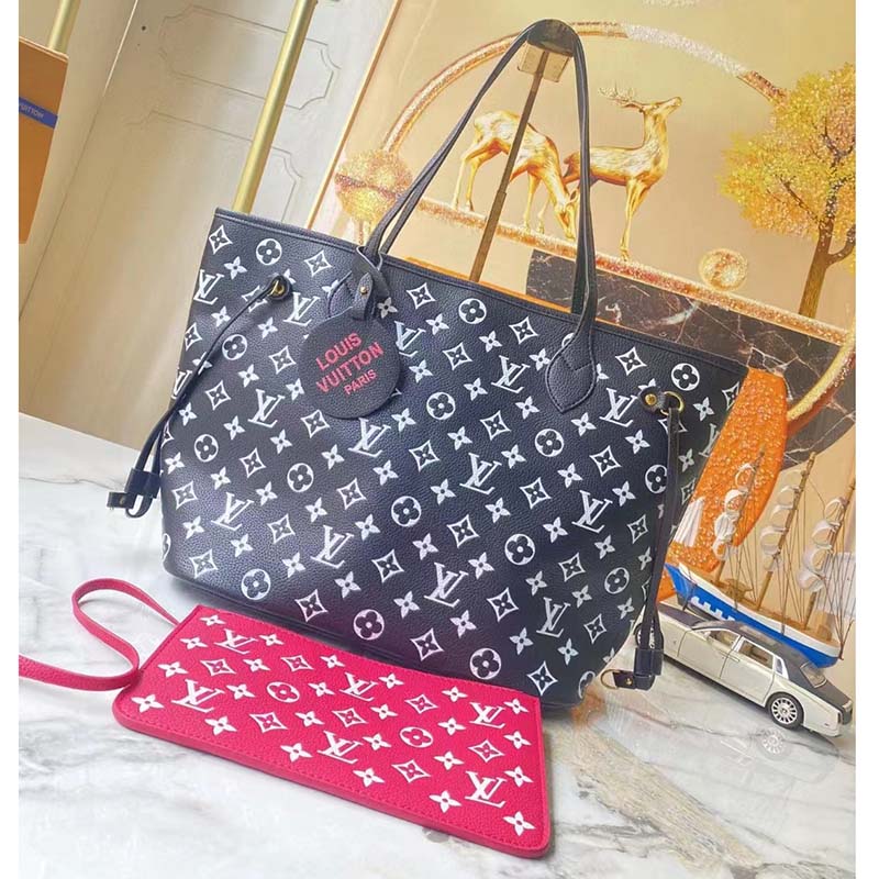 Women's Louis Vuitton Neverfull Embossed Totebag