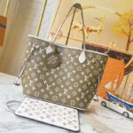 Louis Vuitton Women LV Neverfull MM Carryall Tote Bag Printed Embossed Grained Cowhide – Bild 2