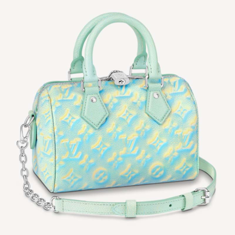 Louis Vuitton Speedy Bandouliere 20 Degrade Blue in Embossed Supple Cowhide  Leather with Gold-tone - US