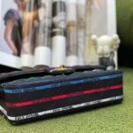 Chanel Women CC Classic Handbag Cotton Gold-Tone Metal Black Multicolor - Bild 8