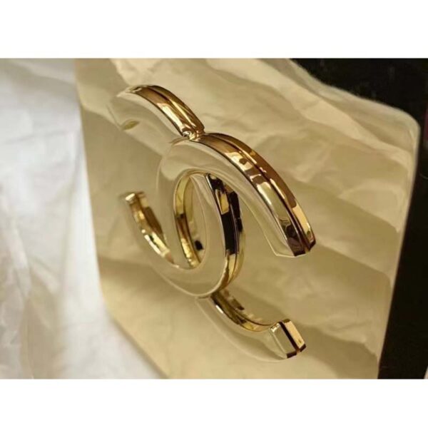 Chanel Women CC Evening Bag Metal Gold (11)