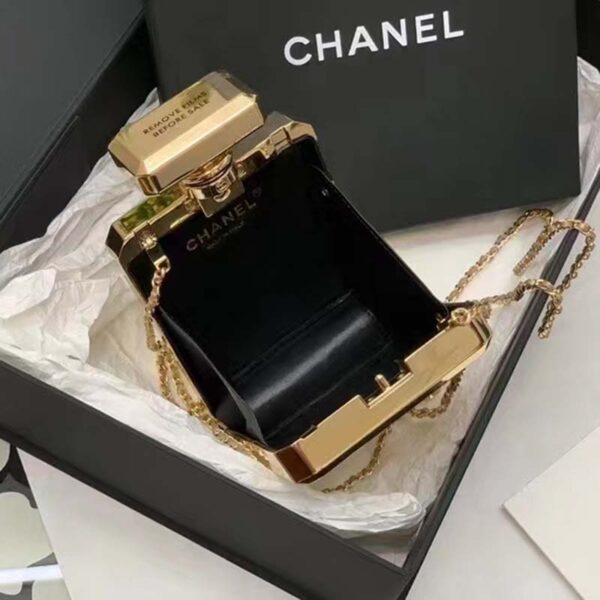 Chanel Women CC Evening Bag Metal Gold (3)