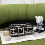 Chanel Women CC Only 1 Bag Set Of 4 Minis Bags Black Lambskin Sequins Glass Pearls - Bild 6