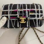 Chanel Women CC Only 1 Bag Set Of 4 Minis Bags Black Lambskin Sequins Glass Pearls - Bild 2